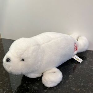 Walt Disney World Disney's Living Seas Epcot White Seal Plush Stuffed Animal 15"